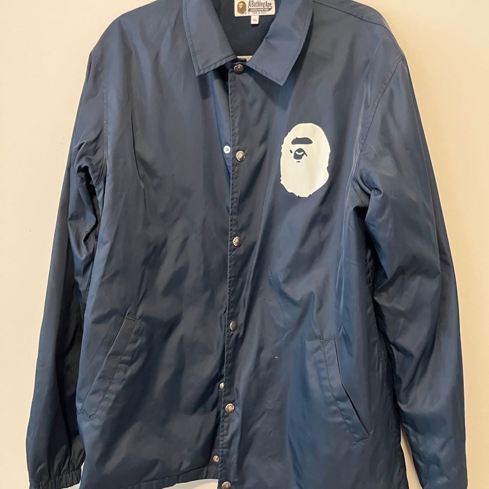 Bape Blue Coach Jacket